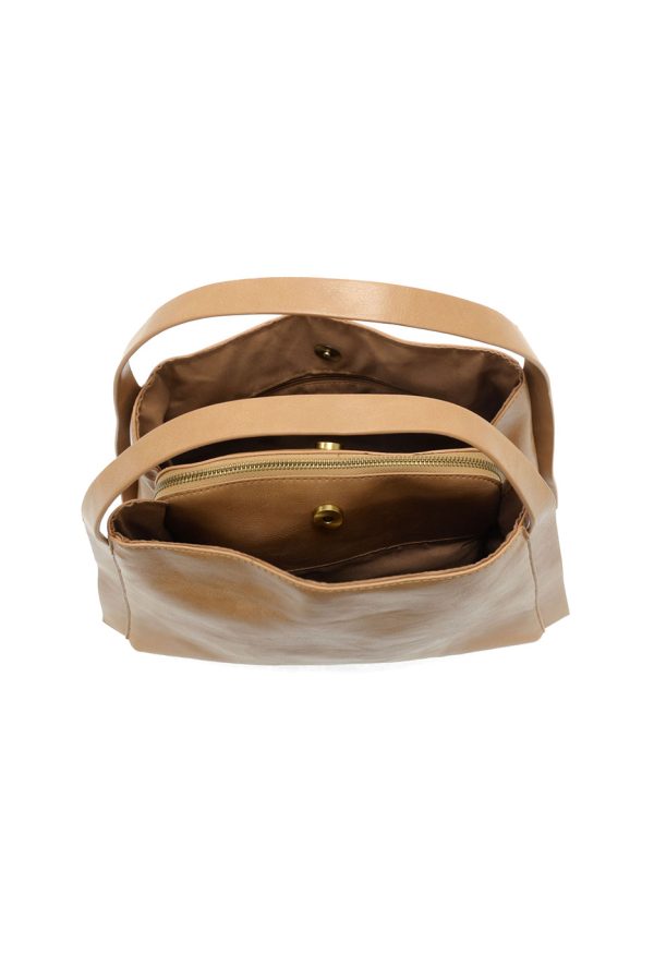 Joy Susan Grace Satchel Crossbody - Warm Tan