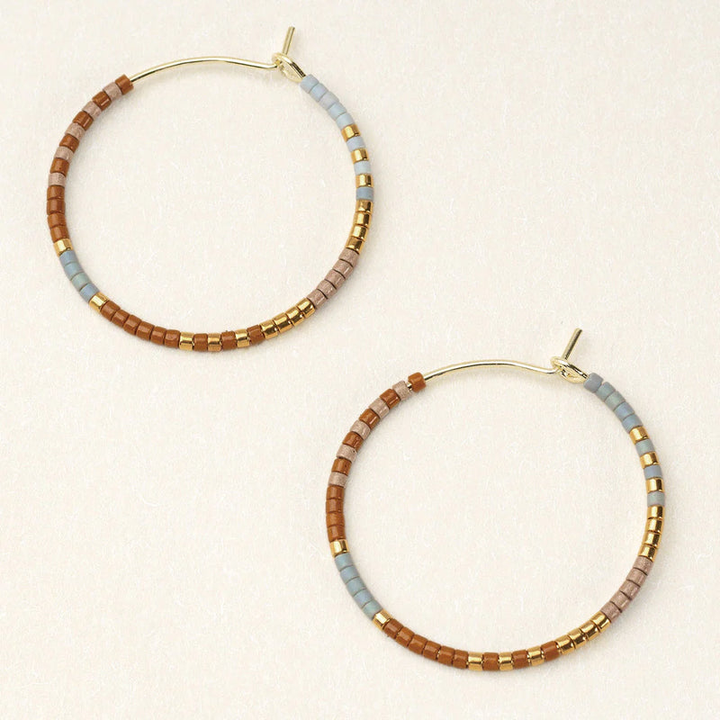 Scout - Chromacolor Miyuki Small Hoop - Desert Multi/Gold