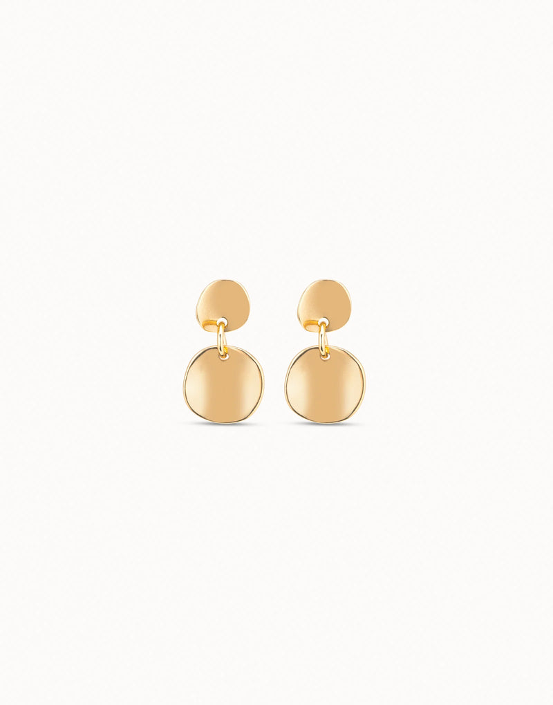UNOde50 Circle drop earrings - Gold