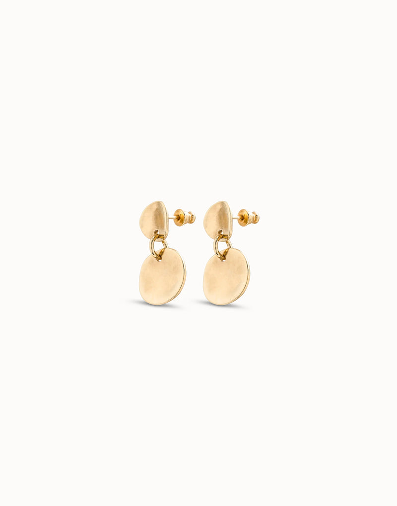 UNOde50 Circle drop earrings - Gold