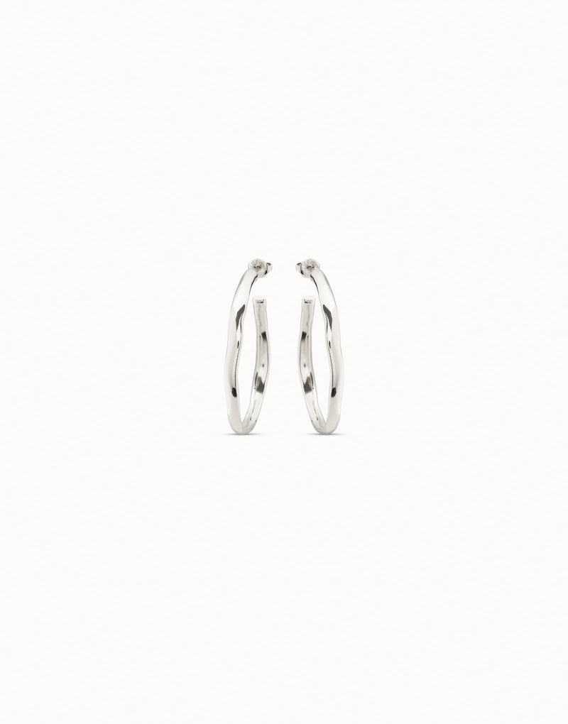 UNOde50 Open hoop earrings - Sterling Silver