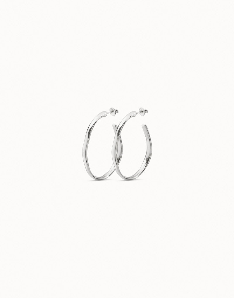 UNOde50 Open hoop earrings - Sterling Silver