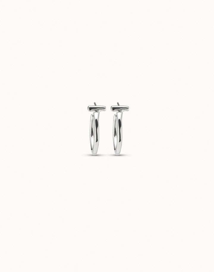 UNOde50 Hoop Earrings Silver
