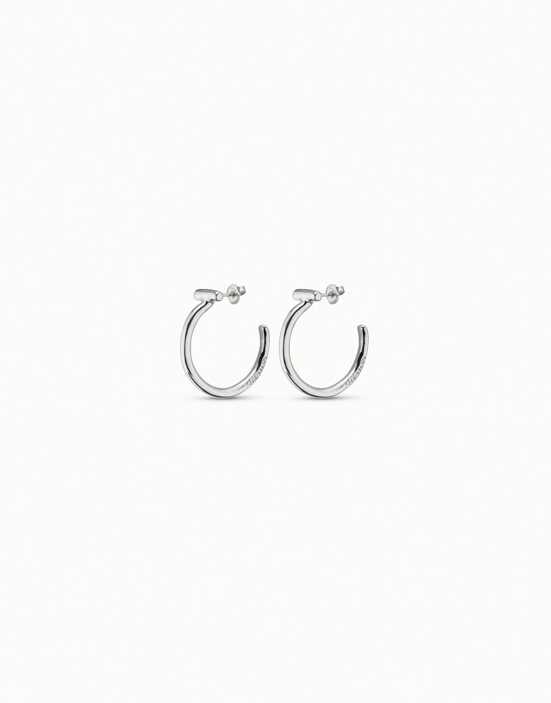 UNOde50 Hoop Earrings Silver