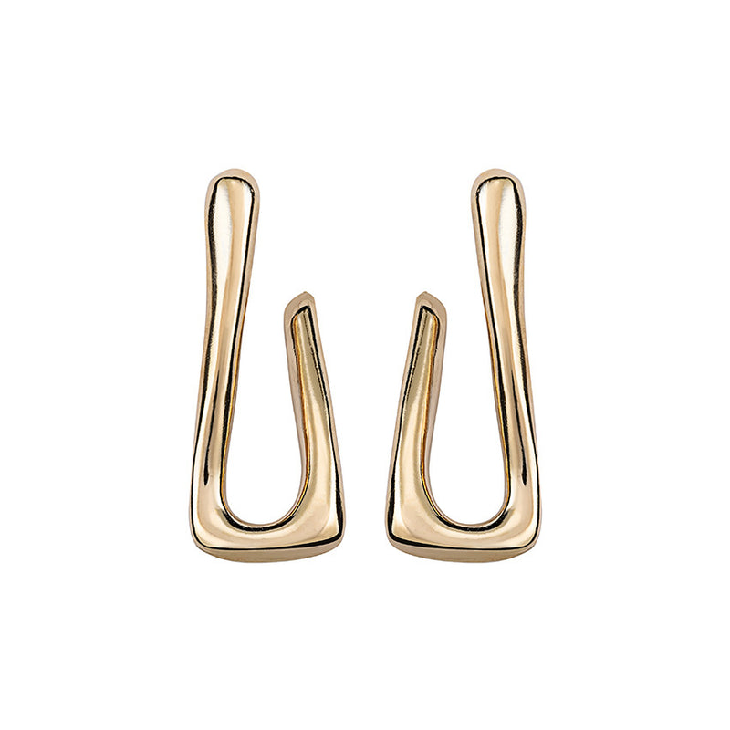 UNOde50 Link shaped hoop earrings - Gold