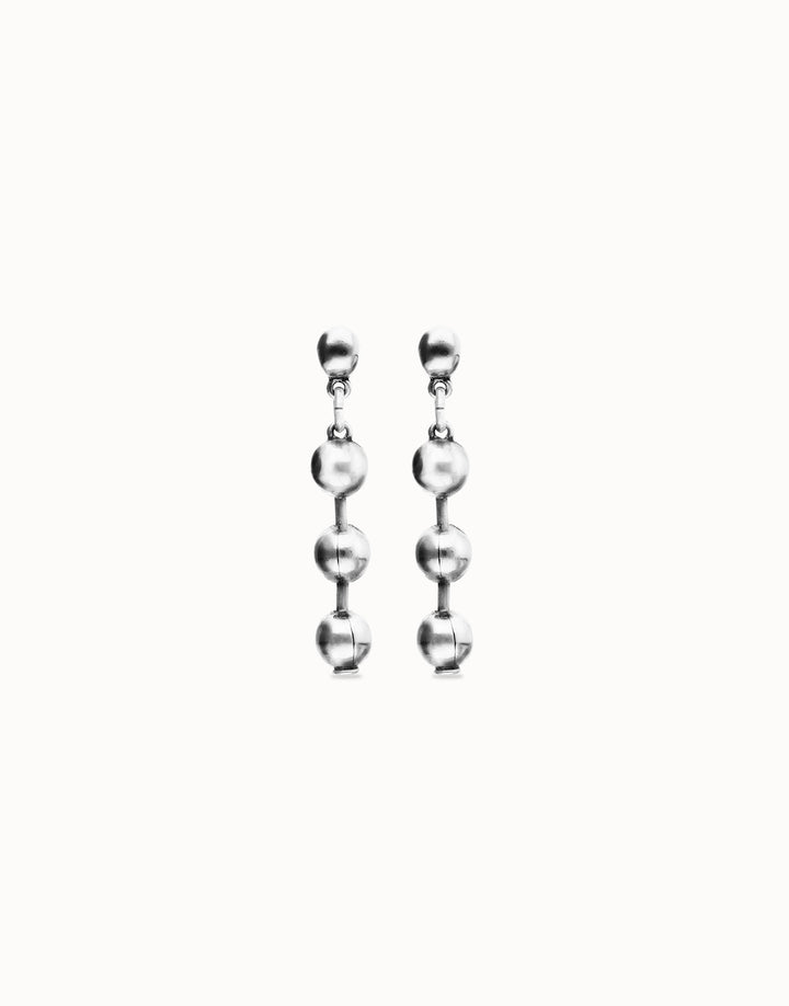 UNOde50 Bead drop earrings Silver