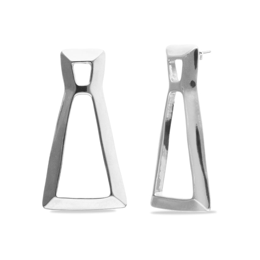 UNODE50 Sterling silver Nucleo Earring