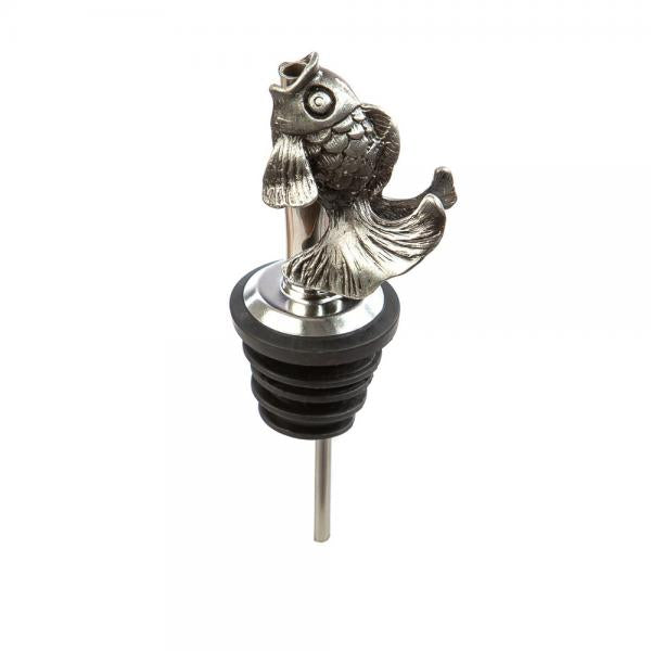 Steel Wine and Bottle Pourer Fish