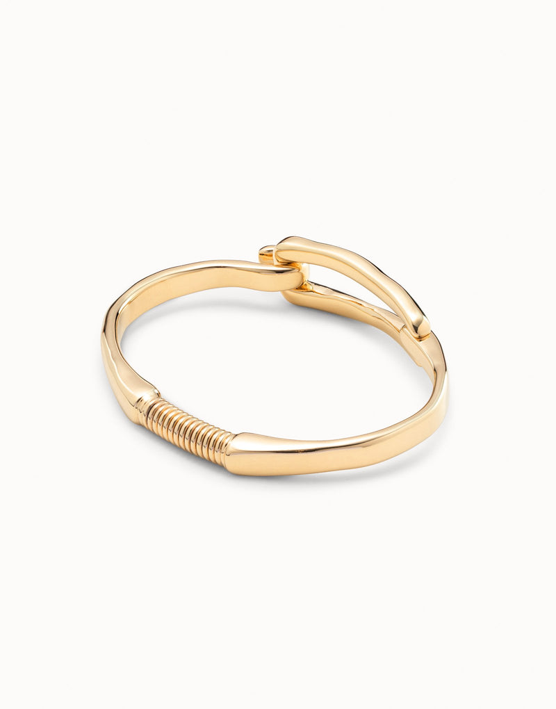 UNOde50 Bangle bracelet with buckle - Gold