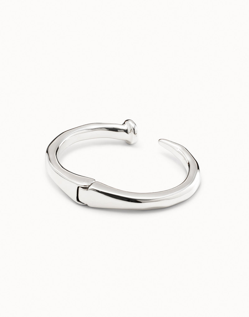 UNOde50 Nail shaped bangle bracelet - Sterling Silver