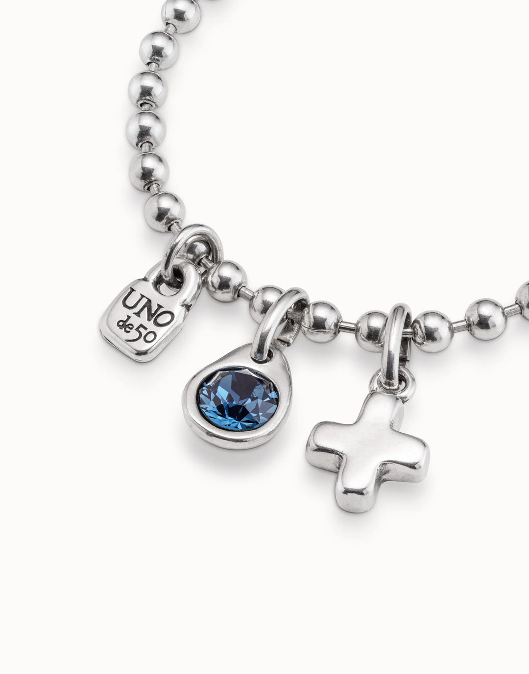UNOde50 Beaded charm bracelet - Sterling Silver
