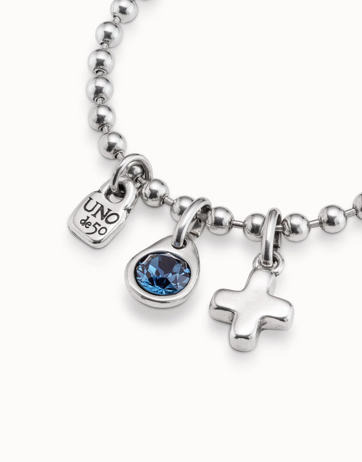 UNOde50 Beaded charm bracelet - Sterling Silver