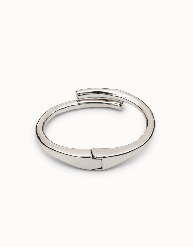 UNOde50 Tubular shaped bangle bracelet - Sterling Silver