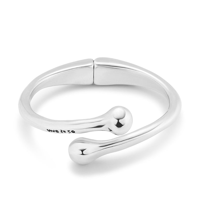 UNOde50 Bangle bracelet with inner spring - Sterling Silver