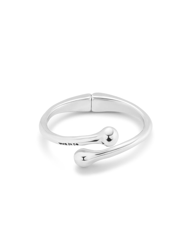 UNOde50 Bangle bracelet with inner spring - Sterling Silver