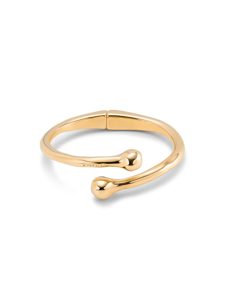 UNOde50 Bangle bracelet with inner spring - Gold