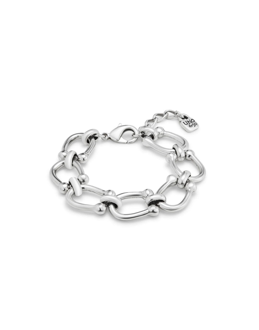 UNODE50 Medium oval link chain bracelet - Silver