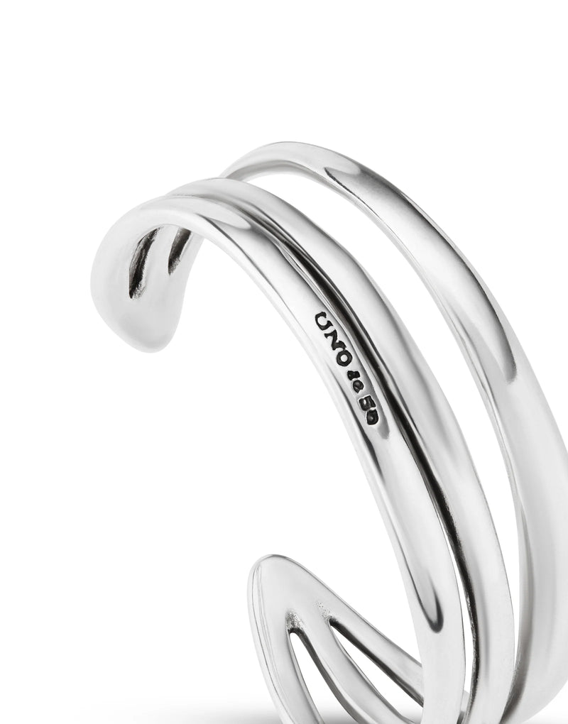 UNOde50 Triple strand cuff bracelet - Sterling Silver