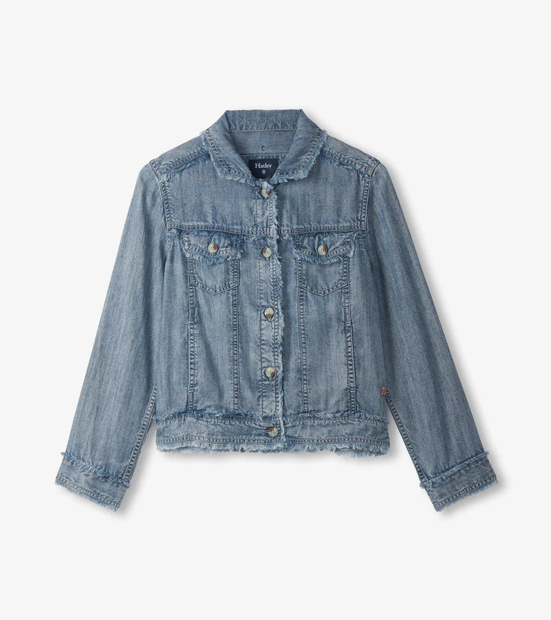 Hatley   Tencel Jacket - Blue Acid Wash