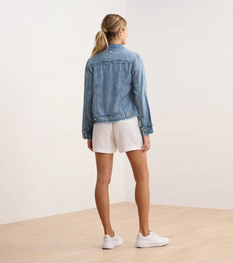 Hatley   Tencel Jacket - Blue Acid Wash