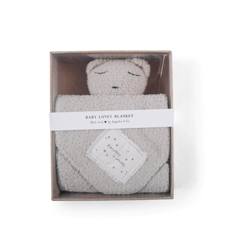 Sugarbook & Co. "May You Touch Fireflies" Baby Bear Lovey Blanket - 2 Colors