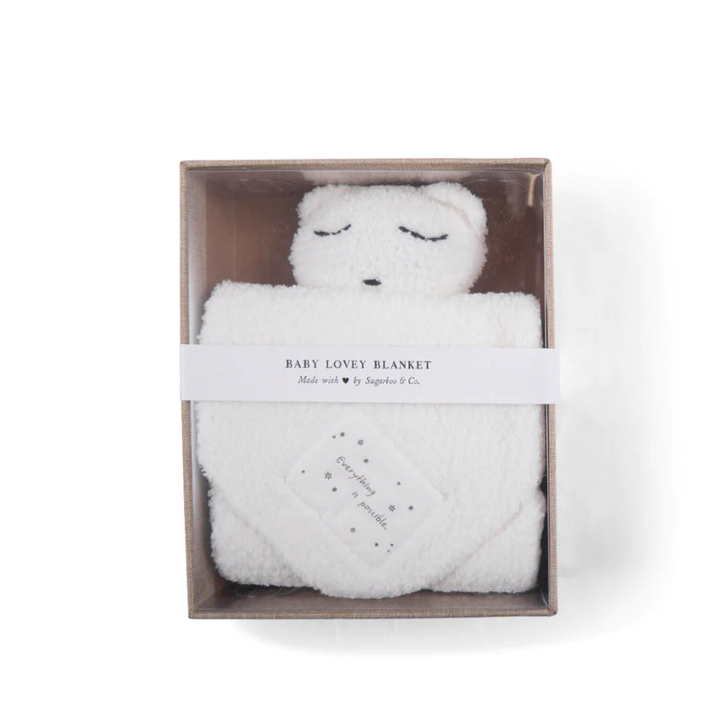 Sugarbook & Co. "May You Touch Fireflies" Baby Bear Lovey Blanket - 2 Colors
