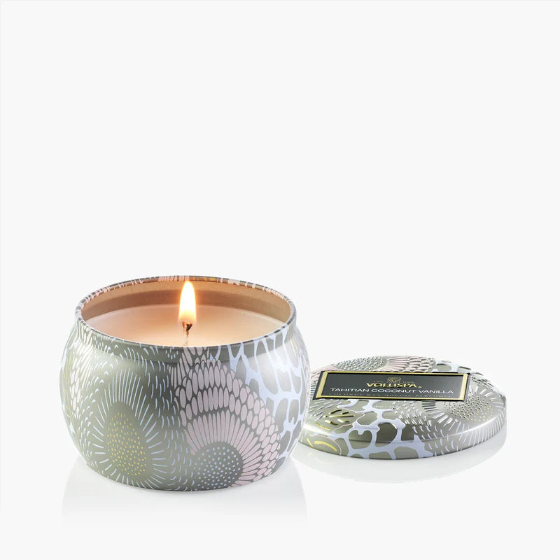 Voluspa - Tahitian Coconut Vanilla Mini Tin Candle