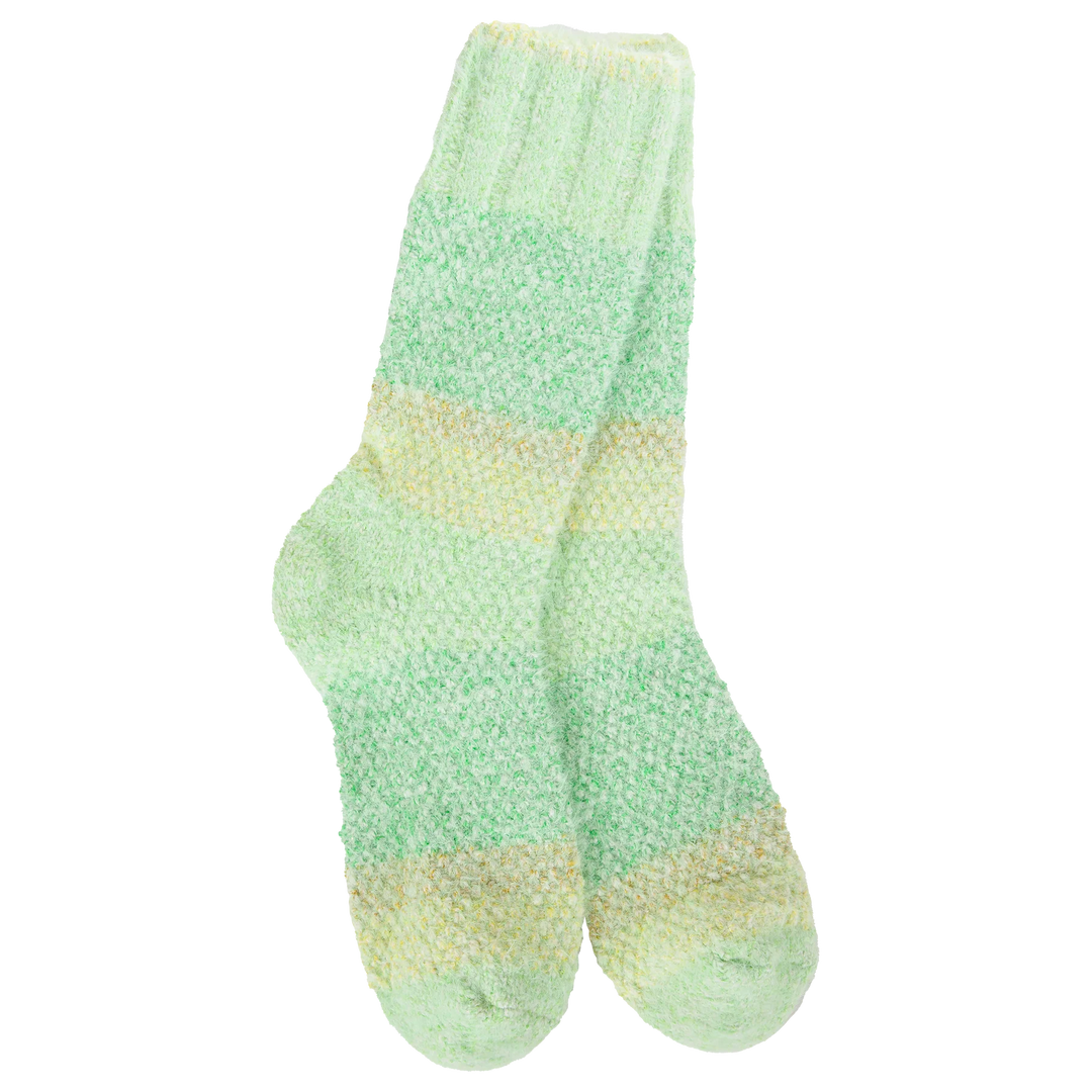 W.S.S. Weekend Ombre Feather Crew Lemon Lime