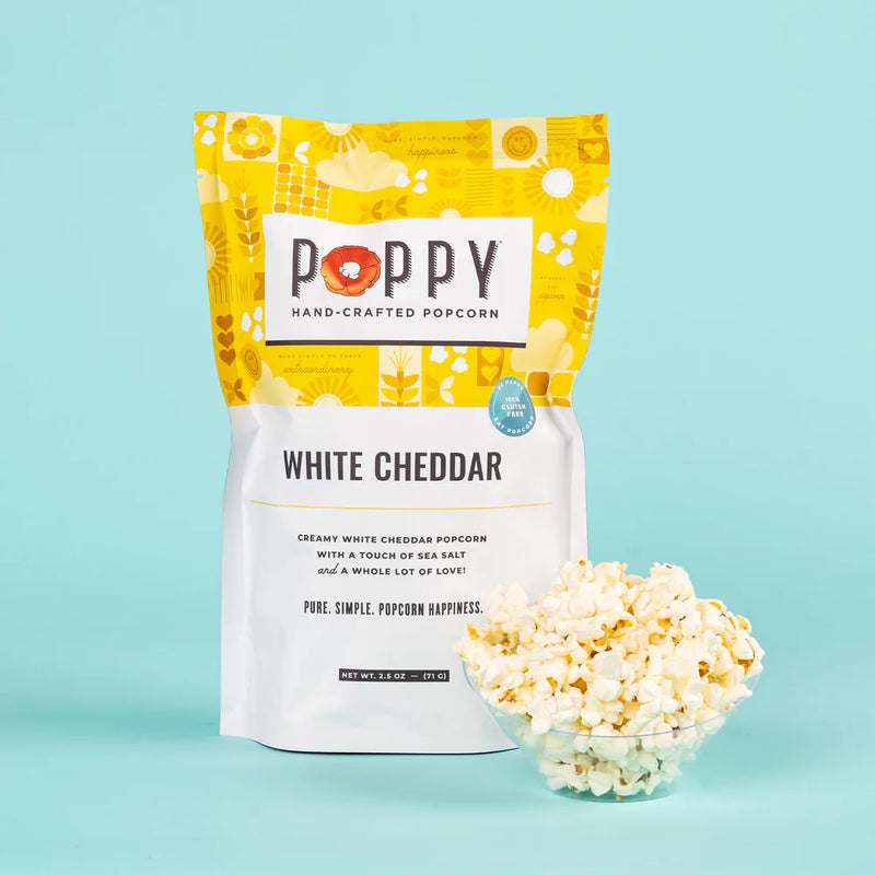 Poppy Popcorn White Cheddar Market Bag
