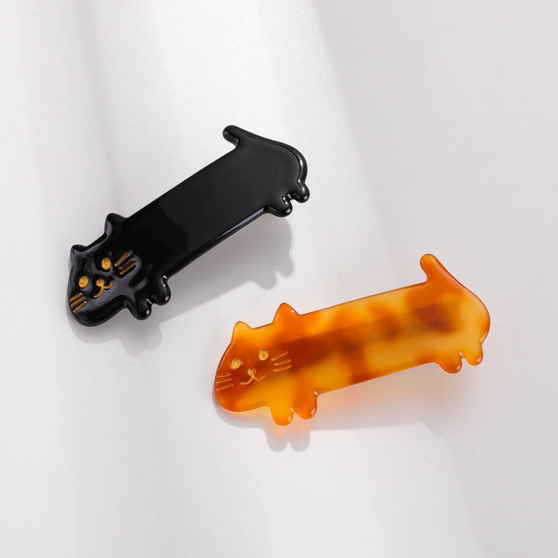 Beau | Small Cat Loaf Barrette Hair Clip (Set of 2)