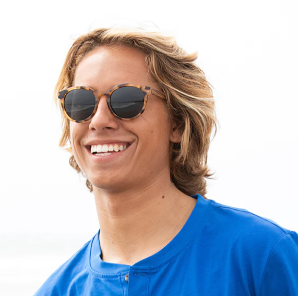 Blue Planet Polarized Sunglasses - Andiz-Honey Tortoise/Zebra Wood/Smoke