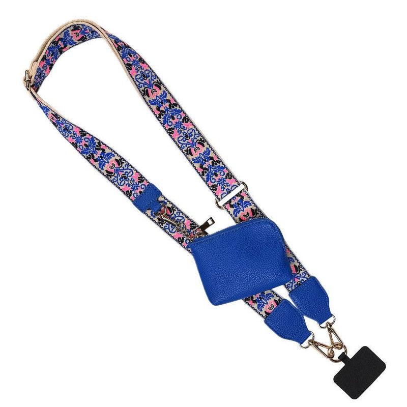 Clip & Go Strap w/RFID Pouch Brocade Pattern