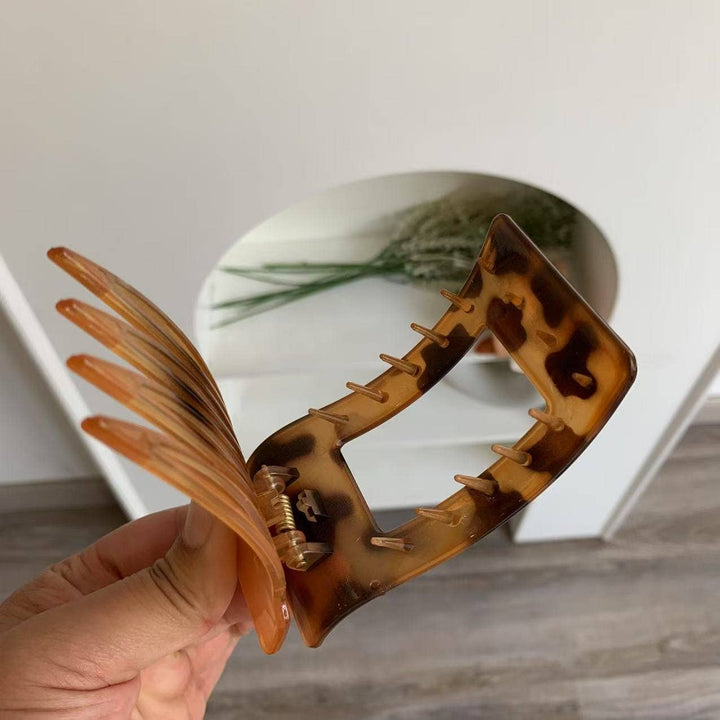 Elegant Rectangle Tortoiseshell &amp; Solid Color Hair Clips