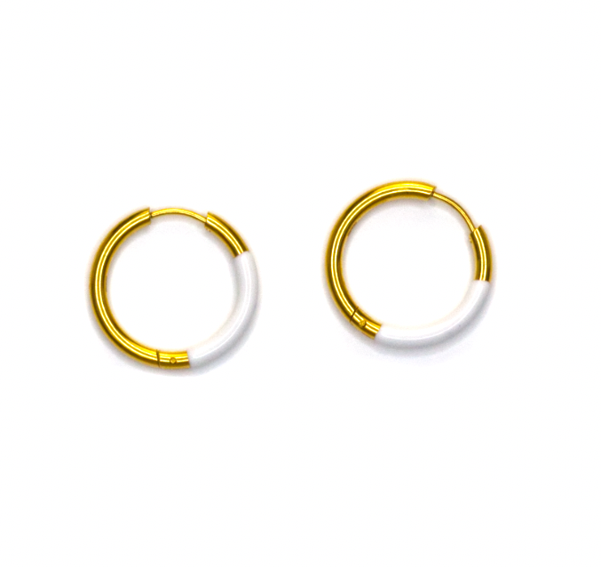 Salty Cali Yacht Hoops Navy Blue