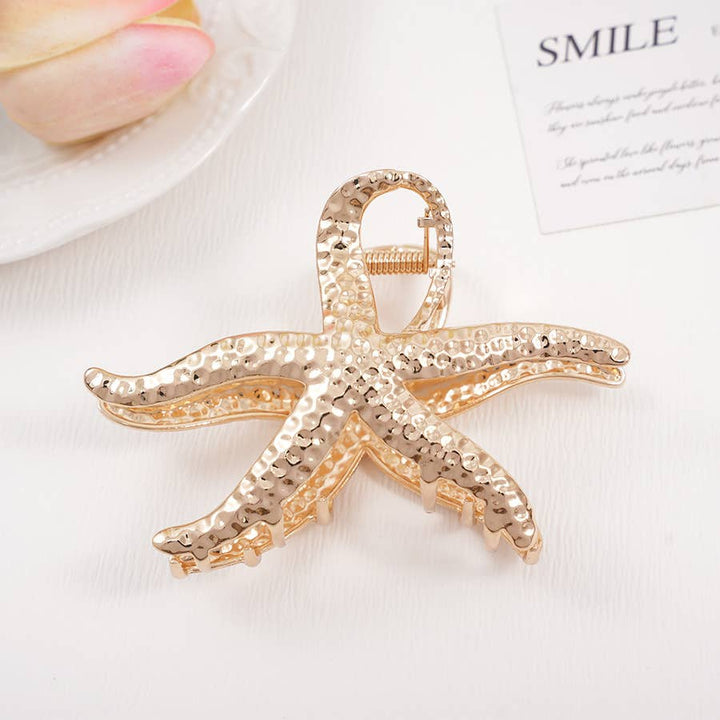 Metal Starfish Hiar Claw Clip