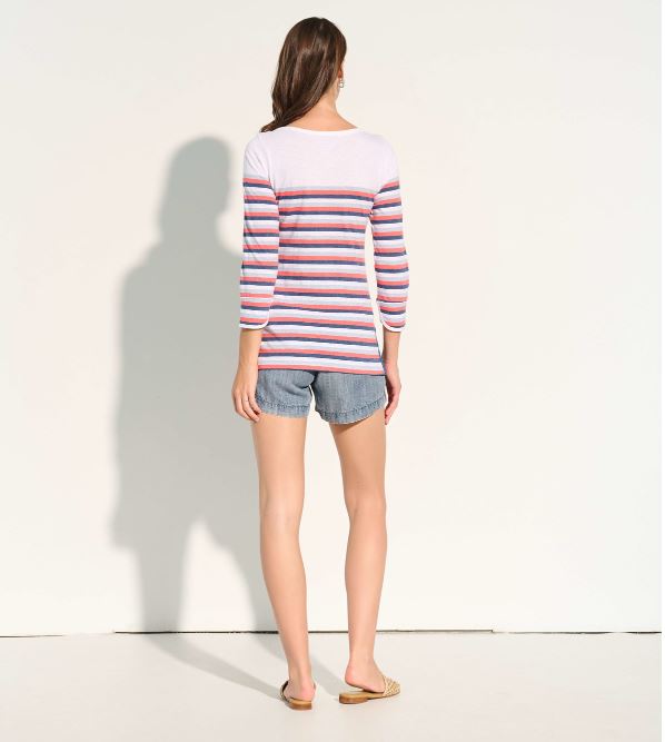 Hatley 3/4 Sleeve Breton - Spring Stripes