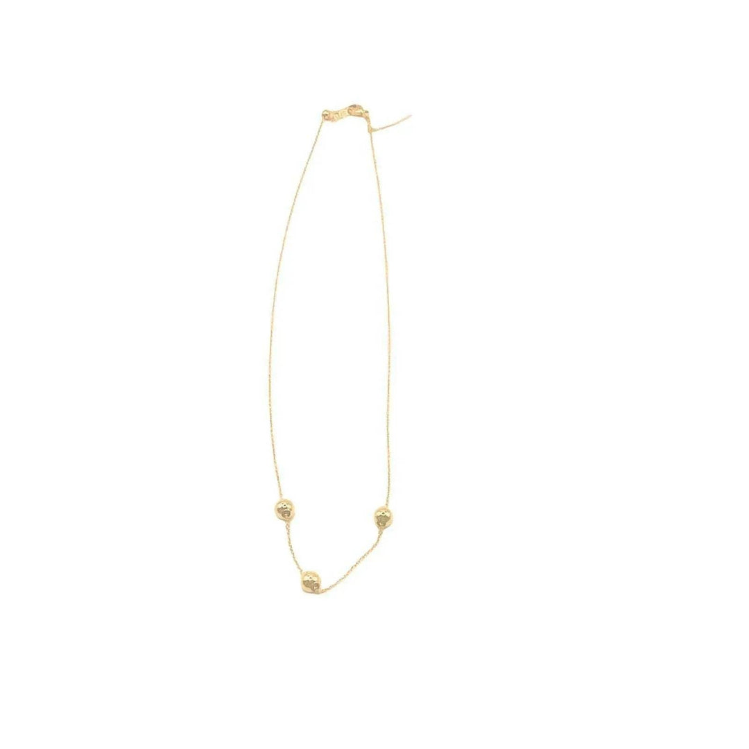 Erin Gray Threader Necklace with Gold filled Adjustable Beads