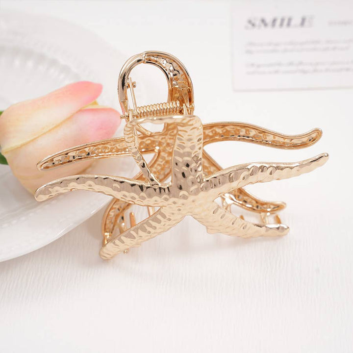 Metal Starfish Hiar Claw Clip