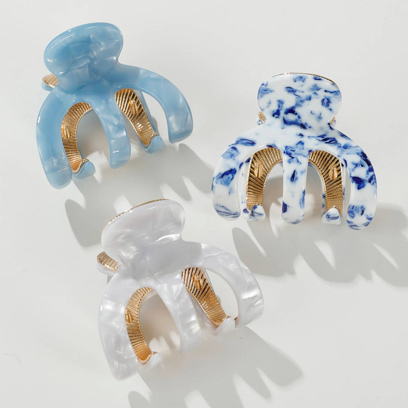 Jade Coastal | Small Octopus Metal Claw Clip