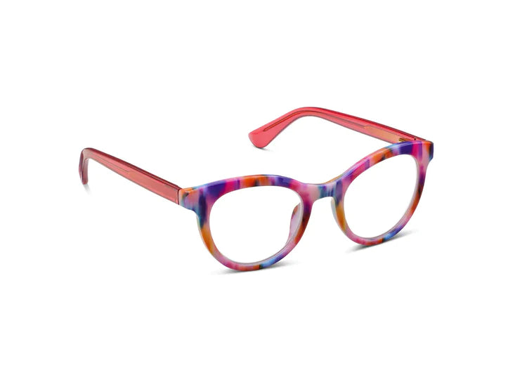 Peepers Blue Light Readers Tribeca in Ikat/Red