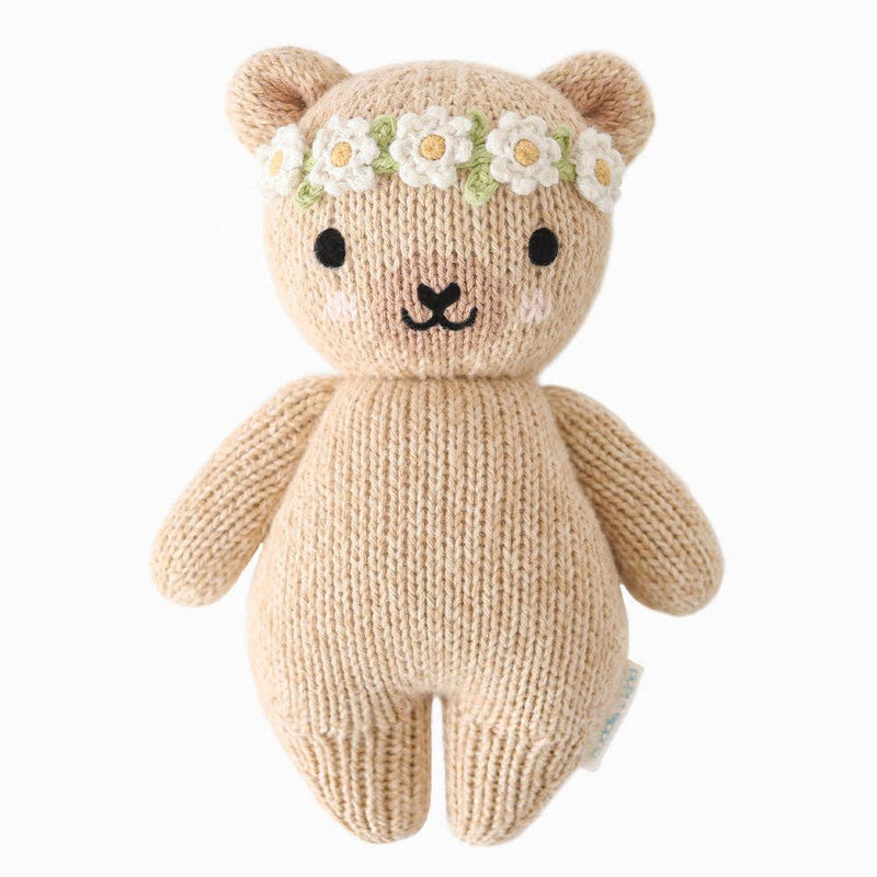 Cuddle+Kind Baby honey bear (ivory floral)