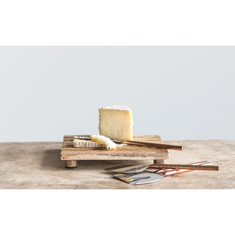 Stainless Steel Cheese Servers, Set of 4
