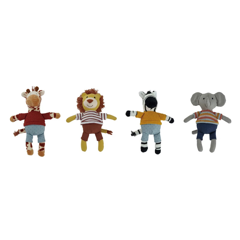 Plush Animal in Clothes, 4 Styles