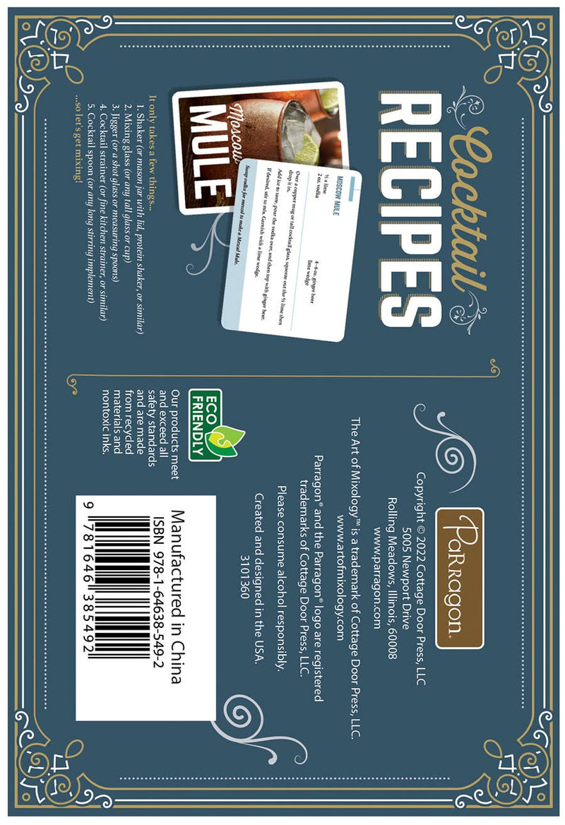The Art of Mixology Cocktail Recipes Cards