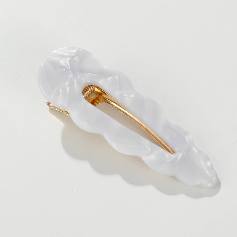 Marina Coastal | Scalloped Barrette Hair Clip (Set of 2)