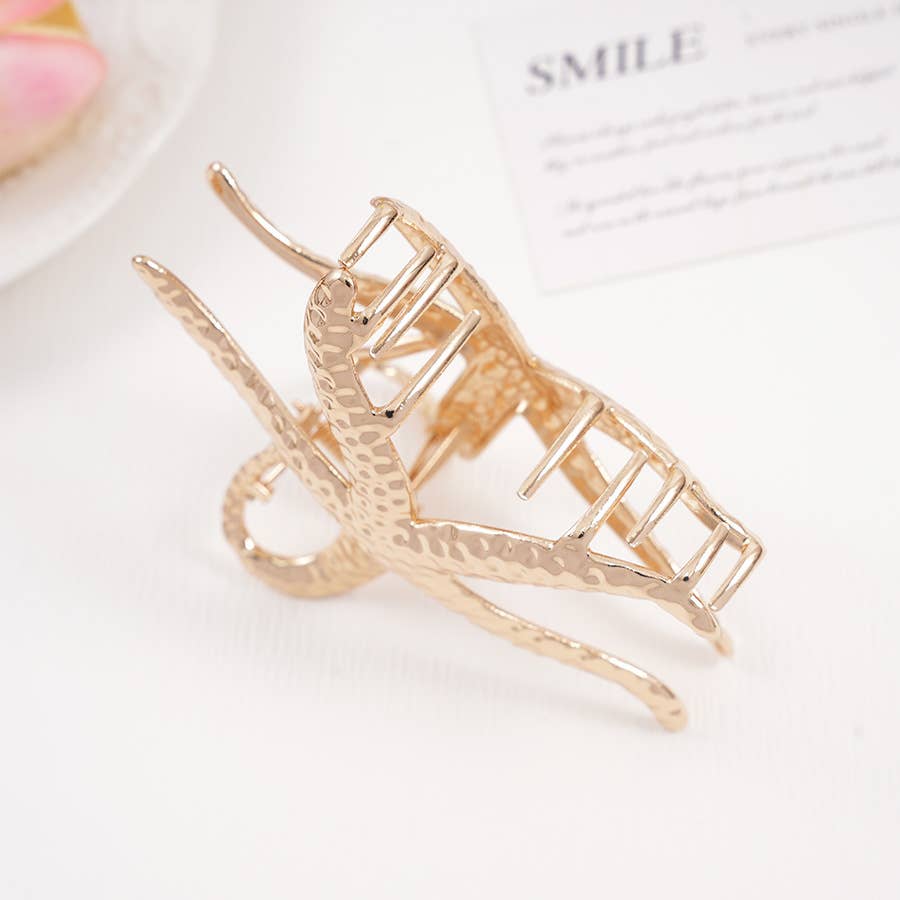Metal Starfish Hiar Claw Clip