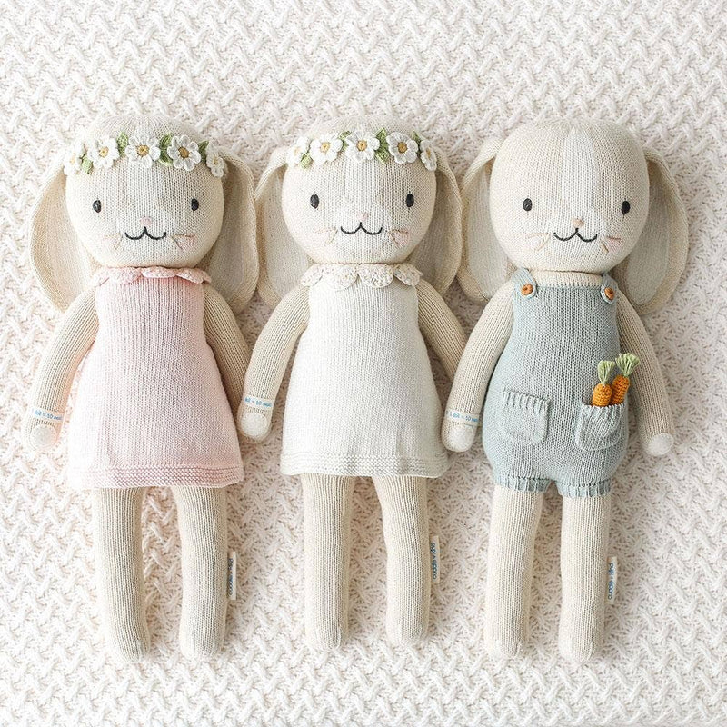 Cuddle+Kind Hannah the bunny (blush), gives 10 meals