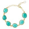 Elyssa Bass Designs Amazonite bezel bracelet with pearl charm