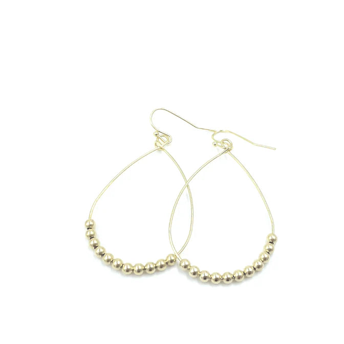Erin Gray - Aster Beaded Earring in Gold