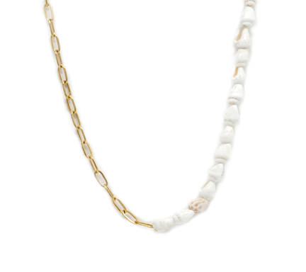 Salty Cali Paloma Necklace ~ Salty Babes White